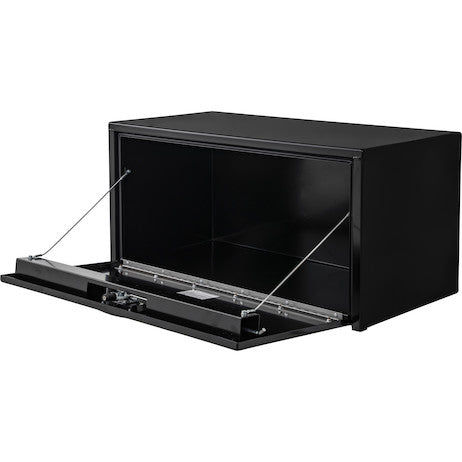 24x24x30 Inch Black Steel Underbody Truck Box With 3-Point Latch