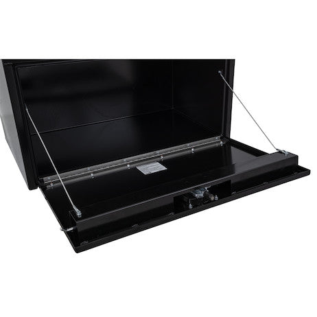 24x24x30 Inch Black Steel Underbody Truck Box With 3-Point Latch