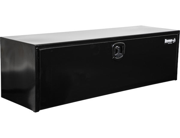 24x24x30 Inch Black Steel Underbody Truck Box With 3-Point Latch