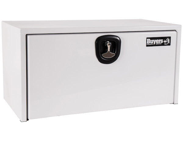 24x24x36 Inch White Steel Underbody Truck Box With 3-Point Latch