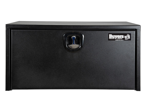 24x24x30 Inch Textured Matte Black Steel Underbody Truck Box with 3-Point Latch