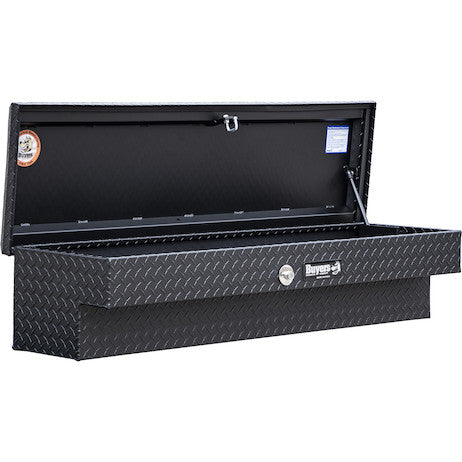 13X16X36 Textured Matte Black Diamond Tread Aluminum Lo-Sider Truck Tool Box