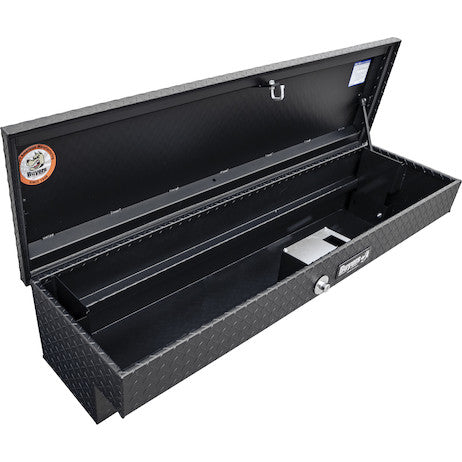 13X16X36 Textured Matte Black Diamond Tread Aluminum Lo-Sider Truck Tool Box