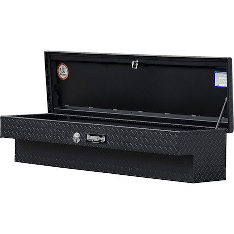 13X16X36 Textured Matte Black Diamond Tread Aluminum Lo-Sider Truck Tool Box