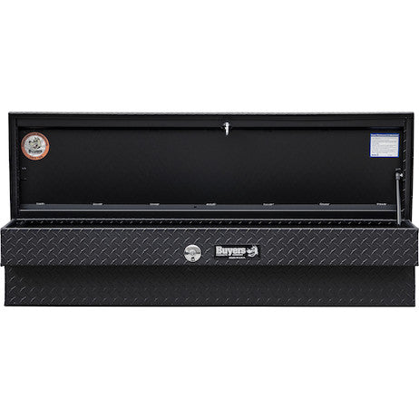13X16X36 Textured Matte Black Diamond Tread Aluminum Lo-Sider Truck Tool Box