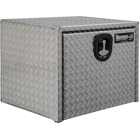 18x18x24 Inch Diamond Tread Aluminum Underbody Truck Box with 3-Pt. Latch