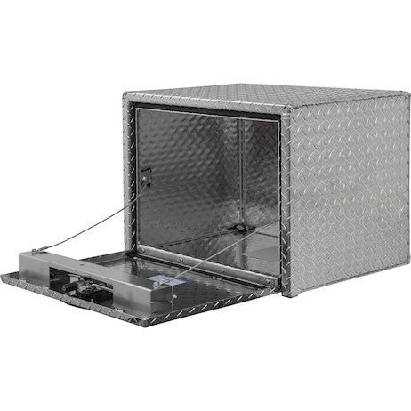 18x18x24 Inch Diamond Tread Aluminum Underbody Truck Box with 3-Pt. Latch