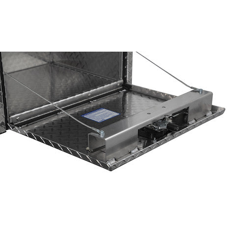 18x18x24 Inch Diamond Tread Aluminum Underbody Truck Box with 3-Pt. Latch