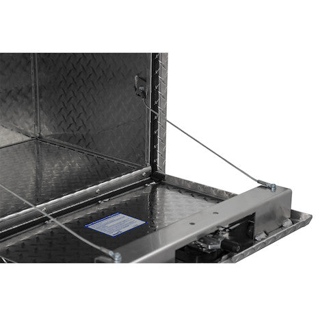 18x18x24 Inch Diamond Tread Aluminum Underbody Truck Box with 3-Pt. Latch