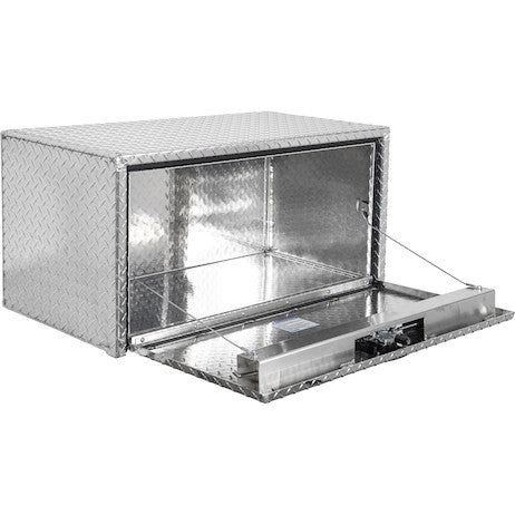 18x18x24 Inch Diamond Tread Aluminum Underbody Truck Box with 3-Pt. Latch