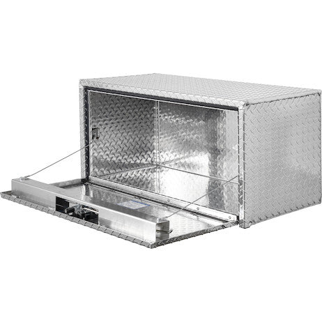 18x18x48 Inch Diamond Tread Aluminum Underbody Truck Box with 3-Pt. Latch
