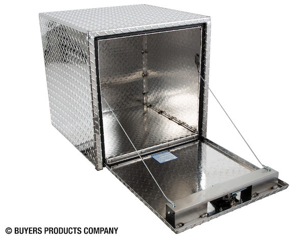 18x18x24 Inch Diamond Tread Aluminum Underbody Truck Box with 3-Pt. Latch