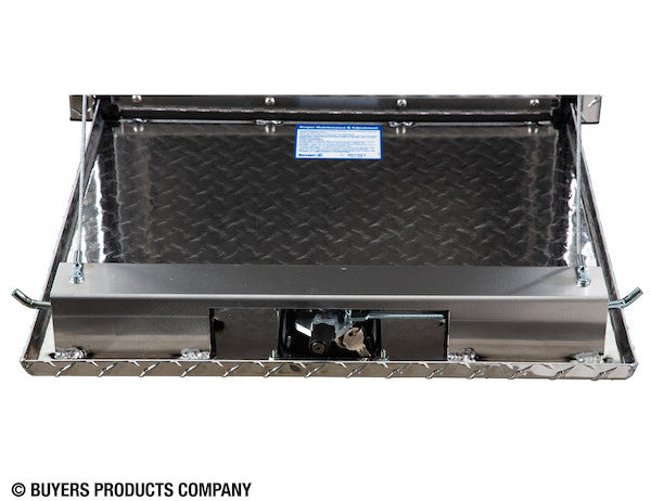 18x18x48 Inch Diamond Tread Aluminum Underbody Truck Box with 3-Pt. Latch