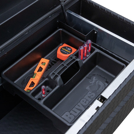 13x20x63 Inch Textured Matte Black Diamond Tread Aluminum Crossover Truck Tool Box