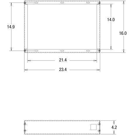 24-Inch Heavy Duty Universal Smooth Aluminum Toolbox Top Tray