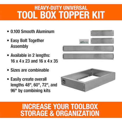 24-Inch Heavy Duty Universal Smooth Aluminum Toolbox Top Tray