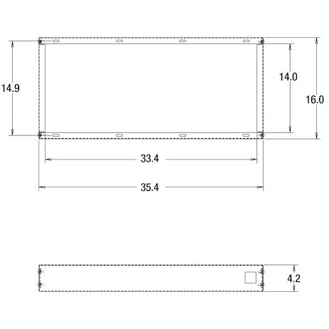 36-Inch Heavy Duty Universal Smooth Aluminum Toolbox Top Tray