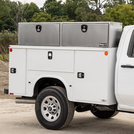 16x13x96 Inch Smooth Aluminum Topsider Truck Box