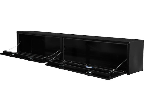 18x16x72 Inch Black Smooth Aluminum Topsider Truck Box