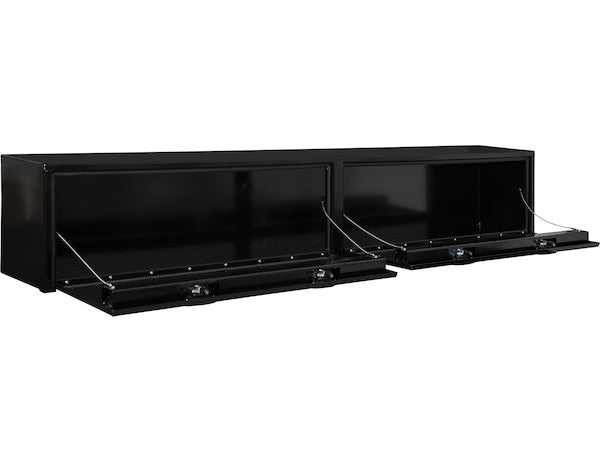 18x16x72 Inch Black Smooth Aluminum Topsider Truck Box