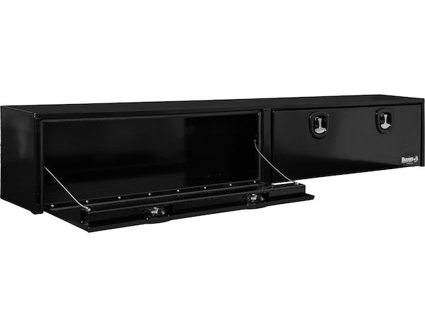 18x16x72 Inch Black Smooth Aluminum Topsider Truck Box