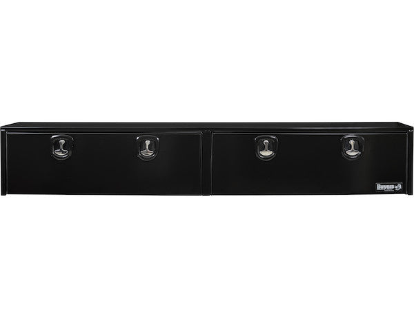 18x16x72 Inch Black Smooth Aluminum Topsider Truck Box