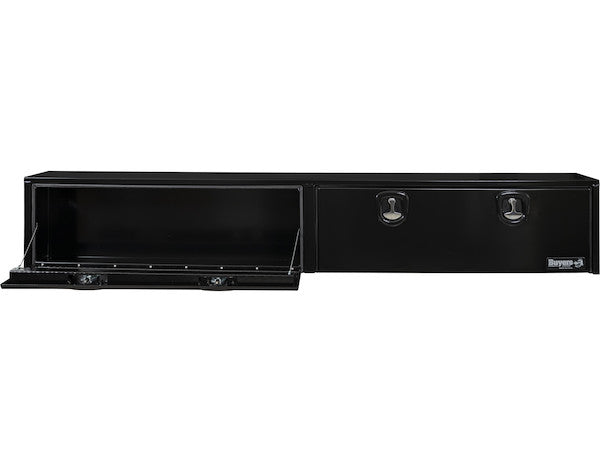 18x16x72 Inch Black Smooth Aluminum Topsider Truck Box