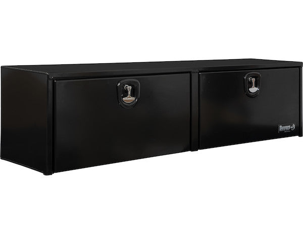 18x16x72 Inch Black Smooth Aluminum Topsider Truck Box