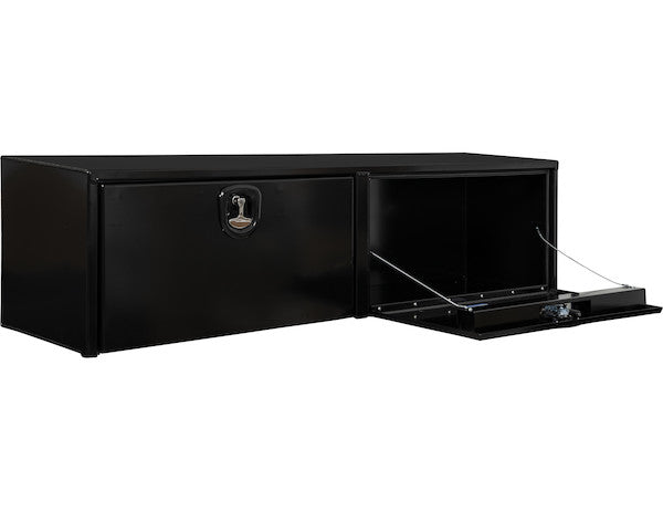 18x16x72 Inch Black Smooth Aluminum Topsider Truck Box