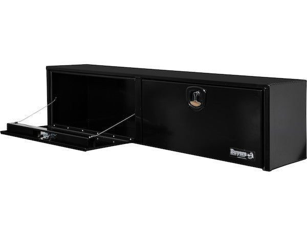 18x16x72 Inch Black Smooth Aluminum Topsider Truck Box