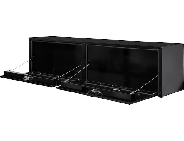 18x16x72 Inch Black Smooth Aluminum Topsider Truck Box