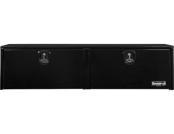 18x16x72 Inch Black Smooth Aluminum Topsider Truck Box