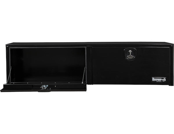 18x16x72 Inch Black Smooth Aluminum Topsider Truck Box