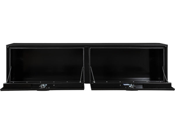 18x16x72 Inch Black Smooth Aluminum Topsider Truck Box