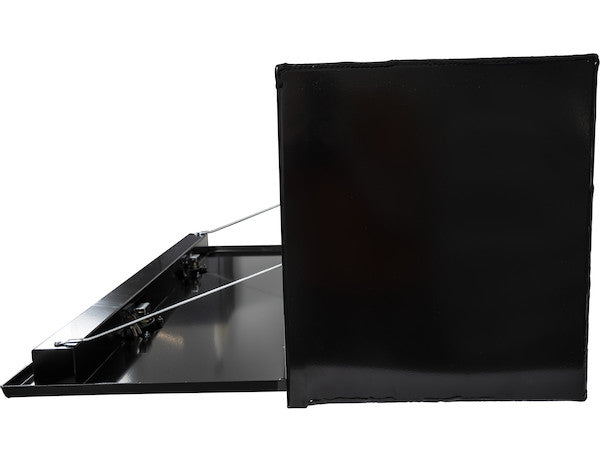 18x16x72 Inch Black Smooth Aluminum Topsider Truck Box