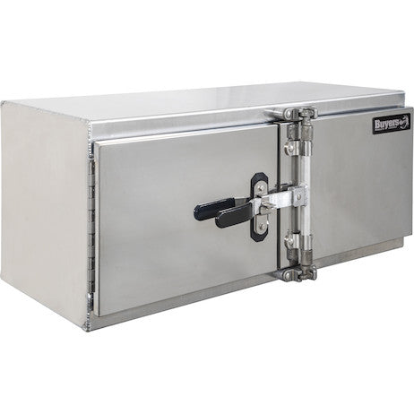 18x18x72 Inch Smooth Aluminum Underbody Truck Tool Box - Double Barn Door, Cam Lock Hardware