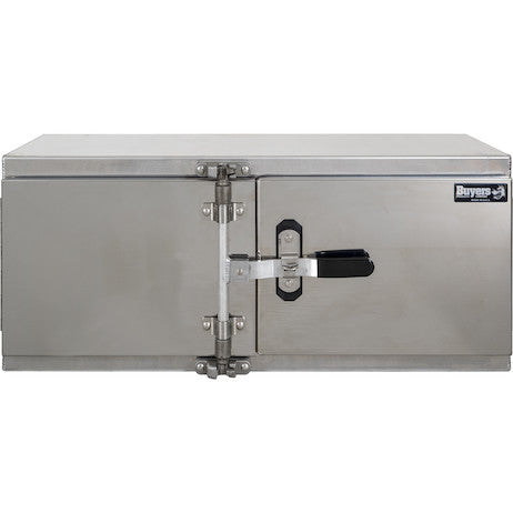 18x24x60 Inch Smooth Aluminum Underbody Truck Tool Box - Double Barn Door, Cam Lock Hardware