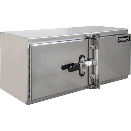 1763145 - 24x24x60 Inch Smooth Aluminum Barn Door Underbody Truck Tool Box Series with Stainless Steel Doors - Double Barn Door, Cam Lock Hardware