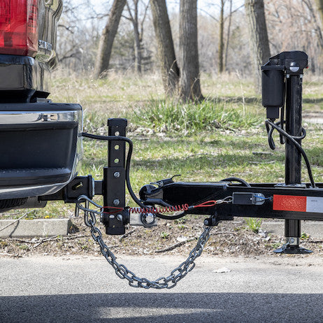 Adjustable Tri-Ball Hitch with Rotating Towing Balls for 2 Inch Hitch Receivers
