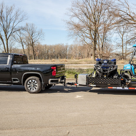 Adjustable Tri-Ball Hitch with Rotating Towing Balls for 2 Inch Hitch Receivers