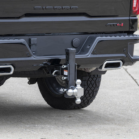 Adjustable Tri-Ball Hitch with Rotating Towing Balls for 2 Inch Hitch Receivers