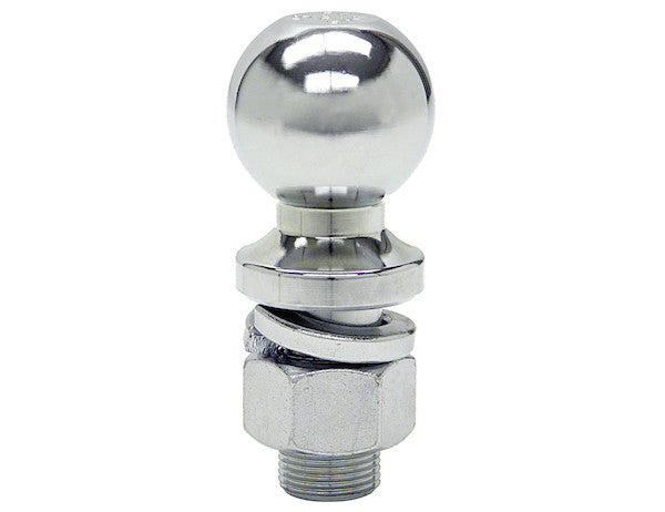 1802015 - 1-7/8 Inch Chrome Hitch Ball With 3/4 Inch Shank Diameter x 2-1/8 Inch Long