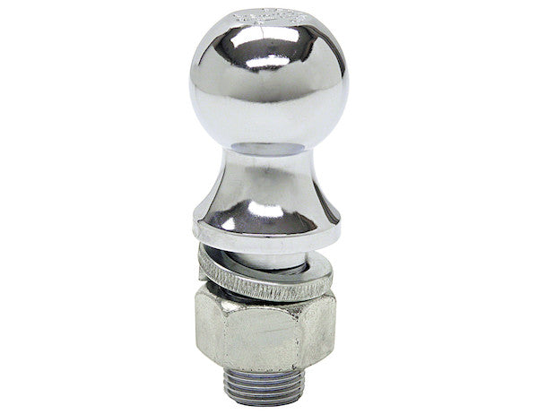 1802020 - 1-7/8 Inch Chrome Hitch Ball With 1 Inch Shank Diameter x 2-1/8 Inch Long