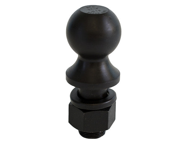 2-5/16 Inch Black Hitch Ball With 1-1/4 Shank Diameter x 2-3/4 Long+1 Inch Riser