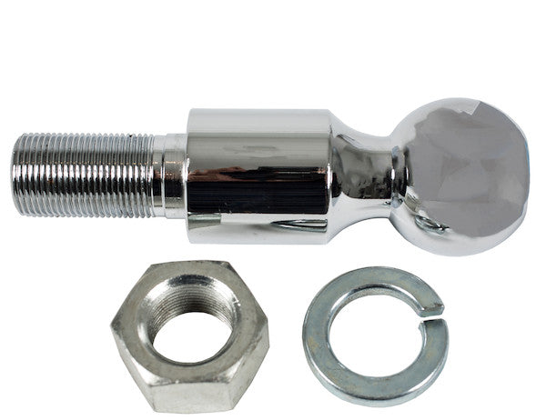 2-5/16 Inch Bulk Chrome Hitch Balls With 1-1/4 Shank x 2-1/2 Long + 2 Inch Riser