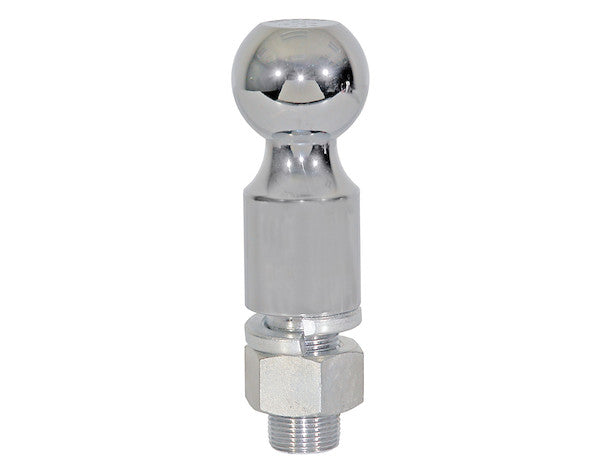 1802175 - 2-5/16 Inch Bulk Chrome Hitch Balls With 1-1/4 Shank x 2-1/2 Long + 2 Inch Riser