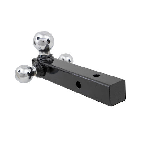 Tri-Ball Hitch Solid Shank With Chrome Balls