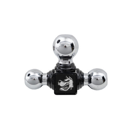 Tri-Ball Hitch Solid Shank With Chrome Balls