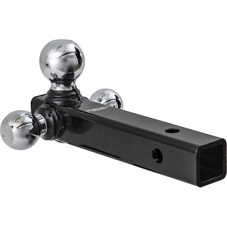Tri-Ball Hitch Tubular Shank With Chrome Balls