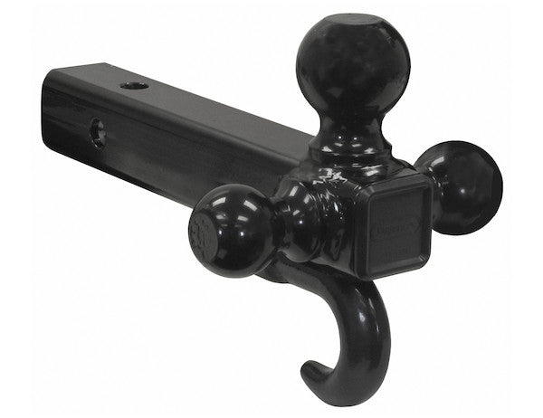 1802208 - Tri-Ball Hitch Tubular Shank With Black Balls And Recovery Hook
